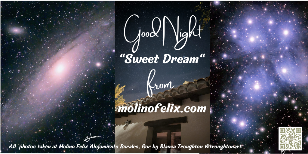 Clear skies night stars sweet dreams Molino Felix Alojamiento Rurales Gor